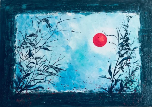 Landscape in blue - Szentpéteri Tóth Márta